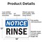 Signmission Rinse, 18 in W x Rectangle, Aluminum OS-2PACK-NS-A-1218-L-18109 - alternate 7